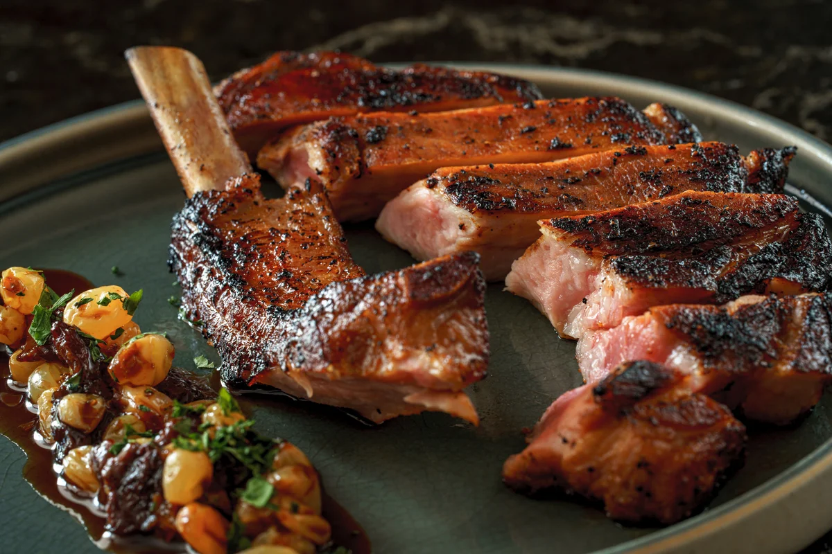 spice rubbed pork chop