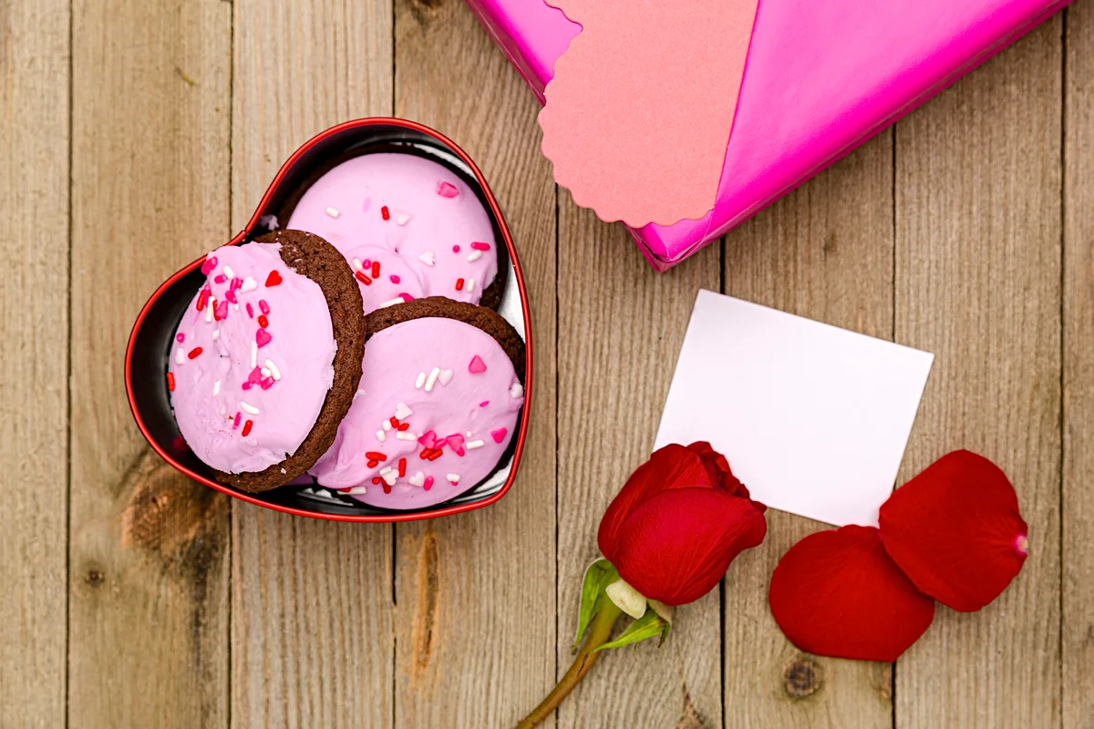 Valentine's Day chocolate cookies