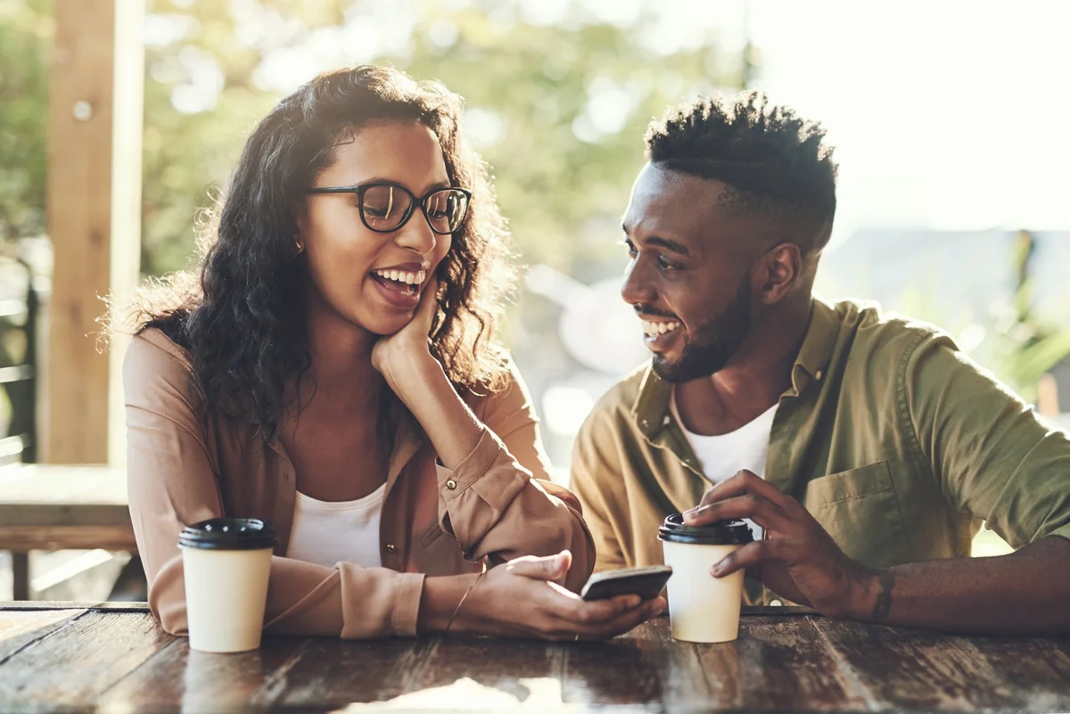 guy and girl talking