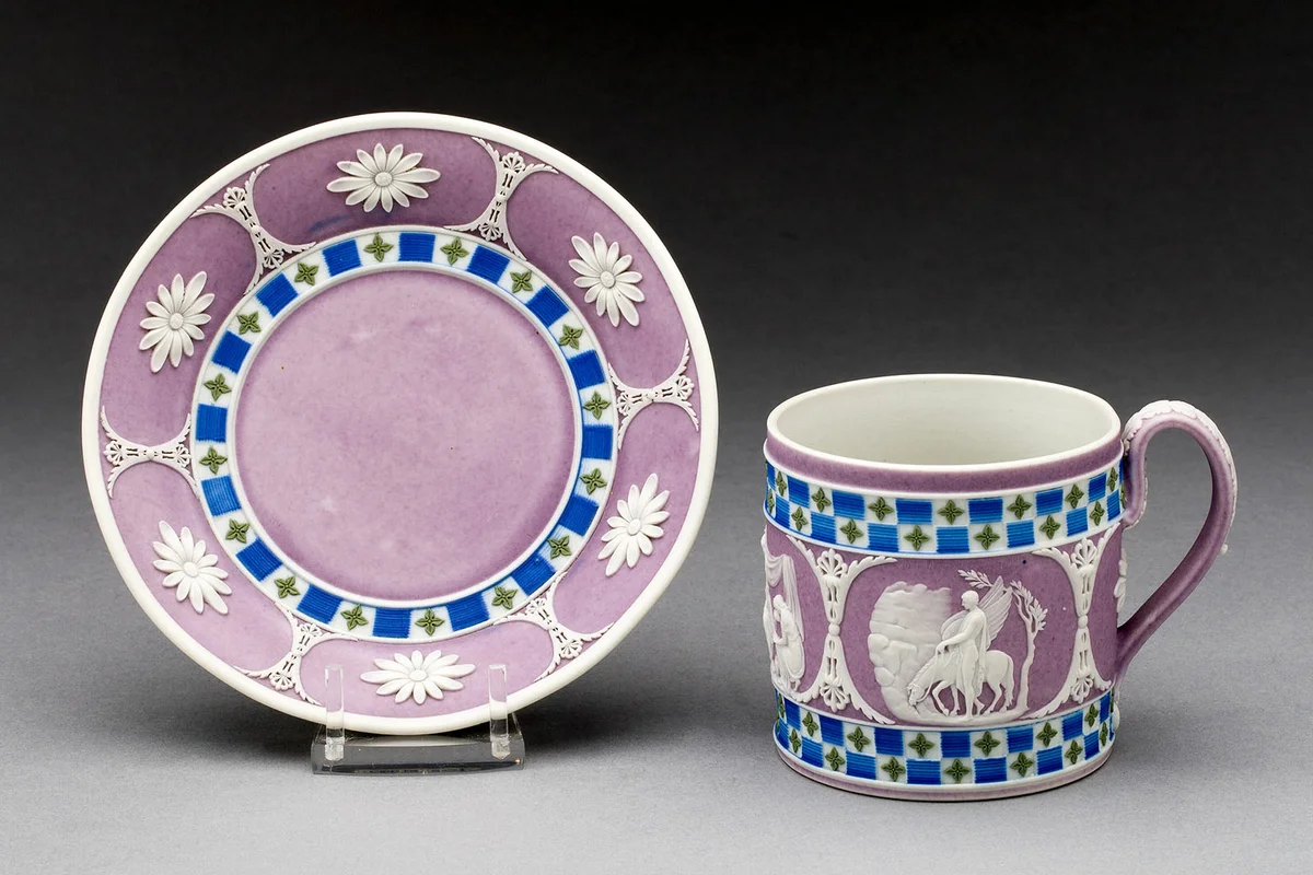 Coffee Can and Saucer, Burslem, circa 1800. Artist Wedgwood