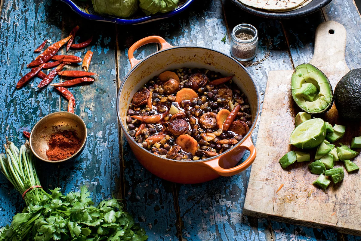 Mexican Pozole with Chorizo