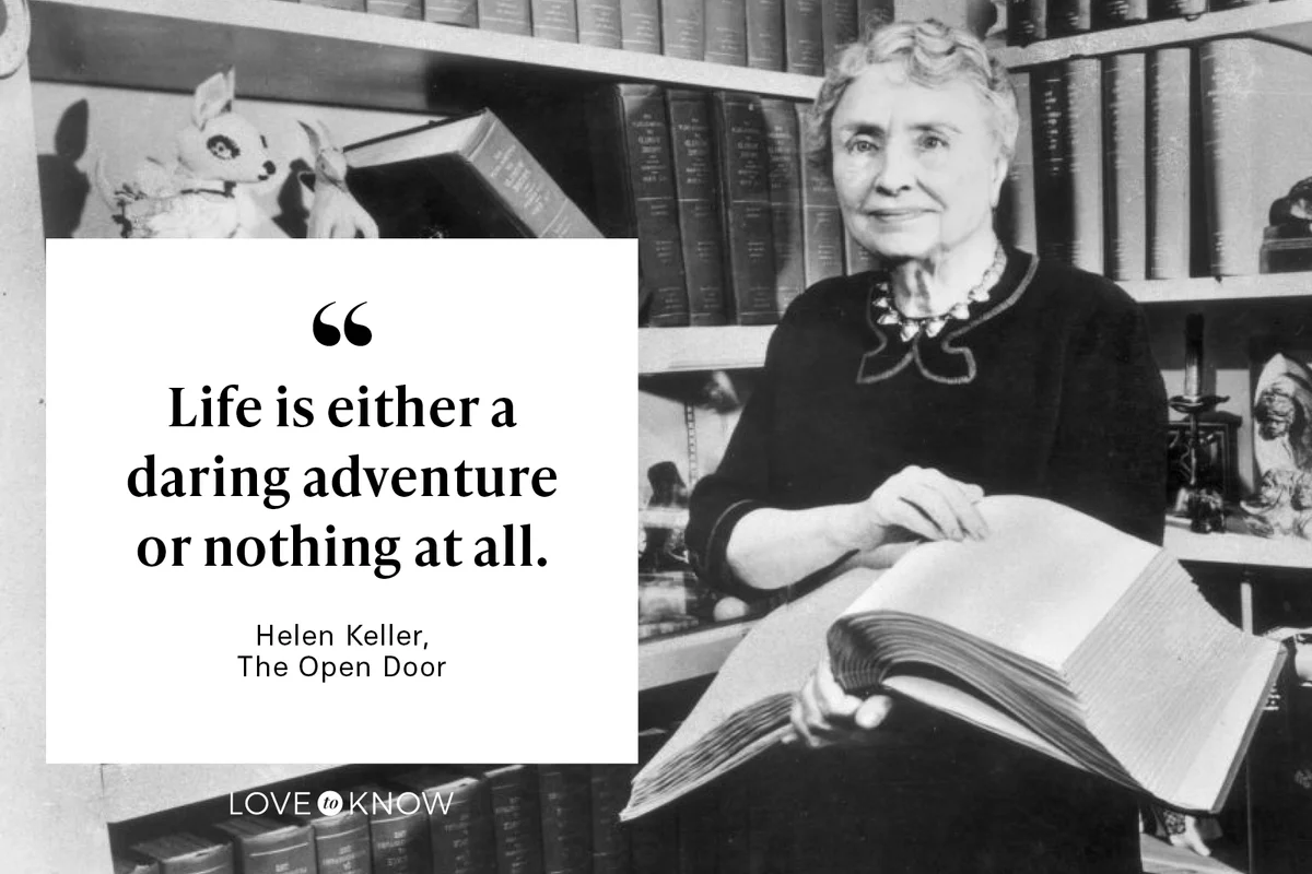 American writer, educator and advocate for the disabled Helen Keller
