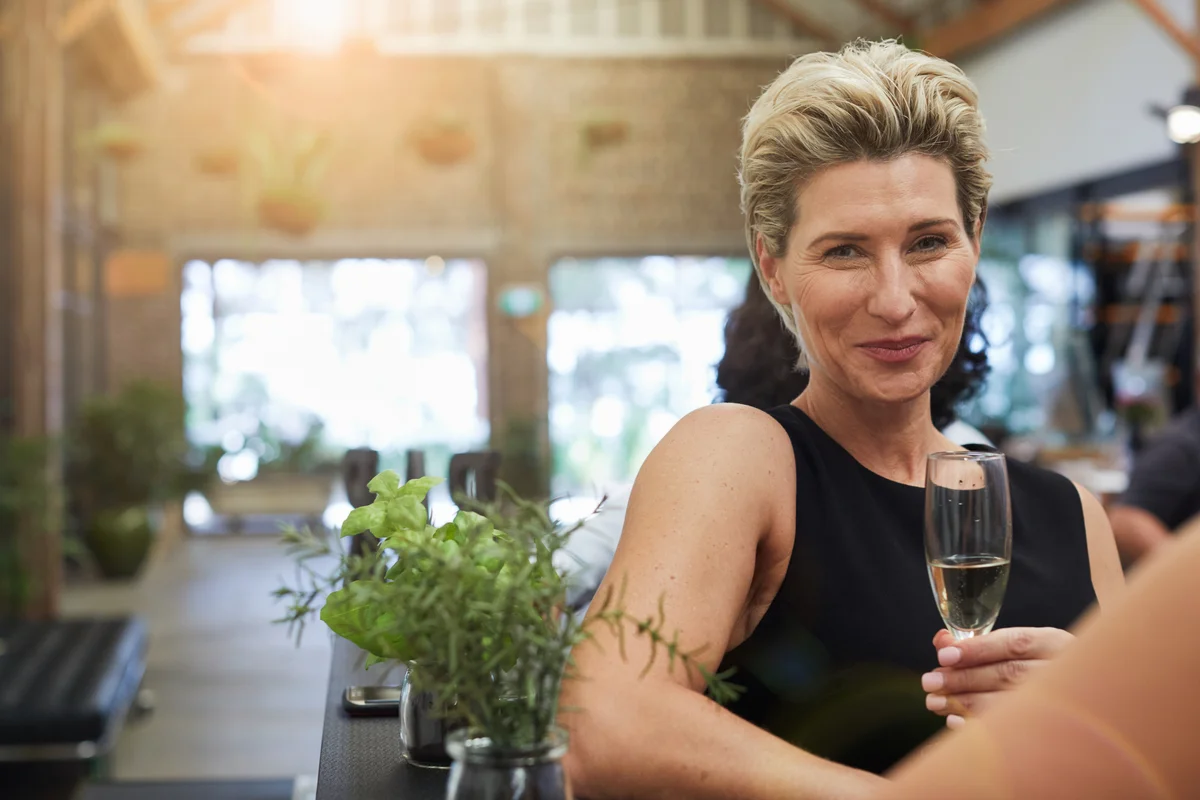 beautiful middle age woman
