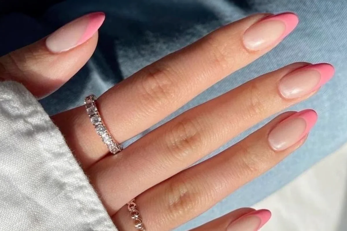 French nail short almond Nail Tips Press on