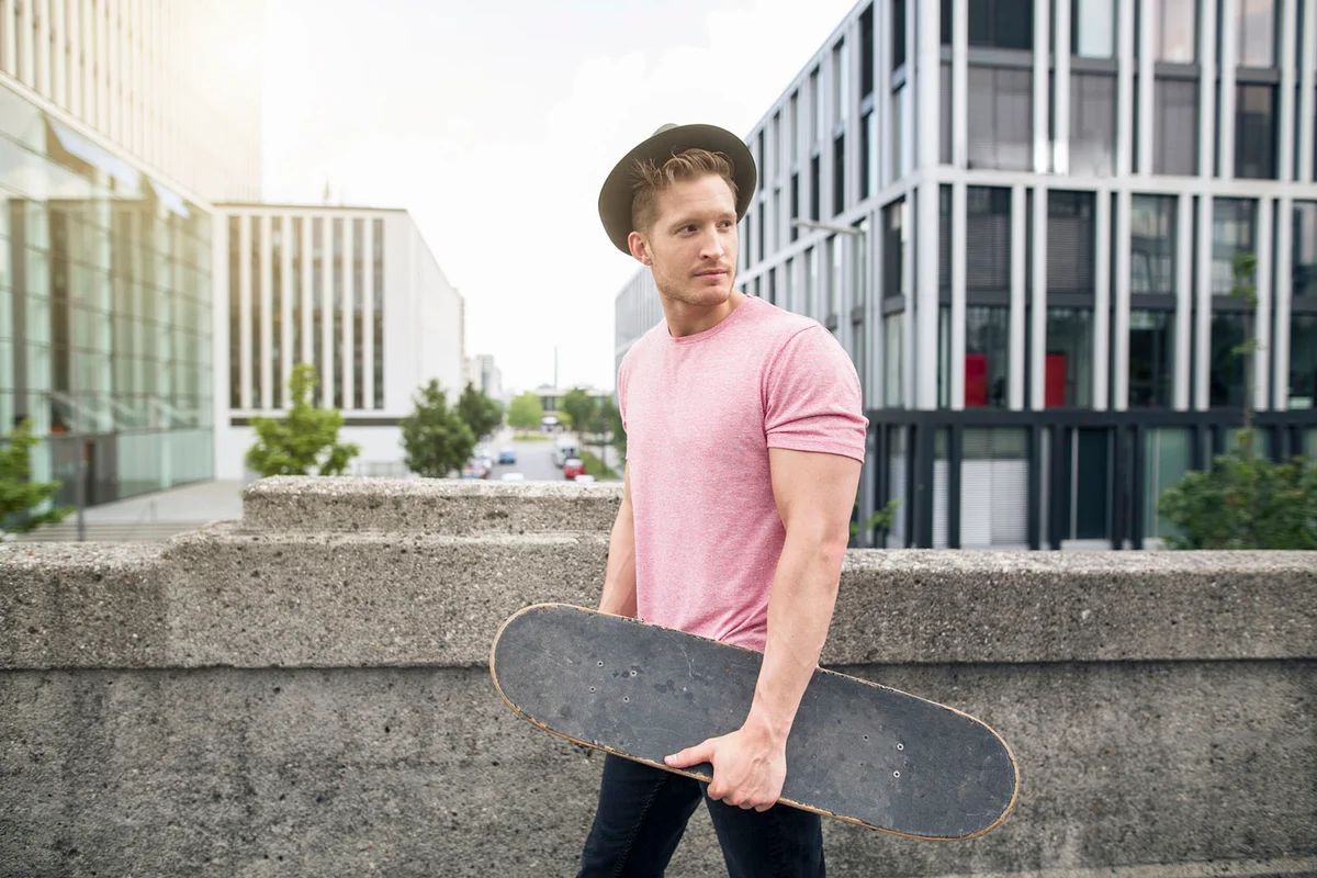 Guy with skateboard