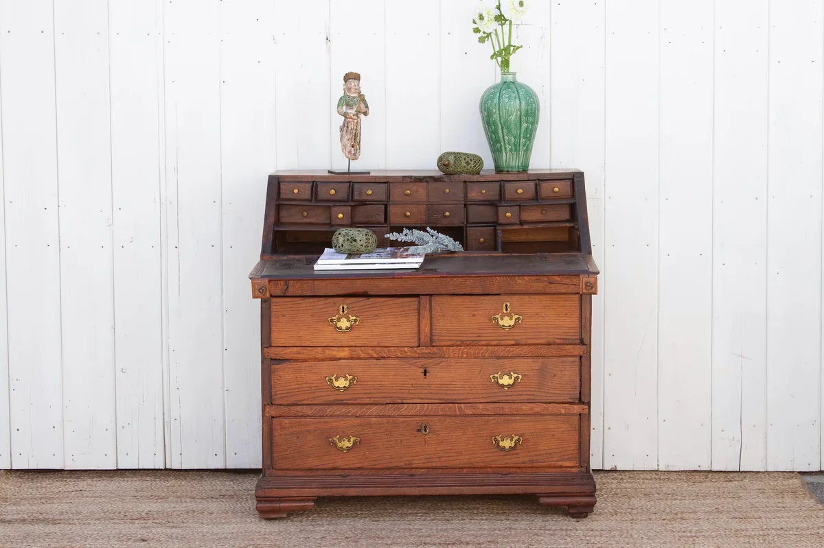 wooden vintage desk