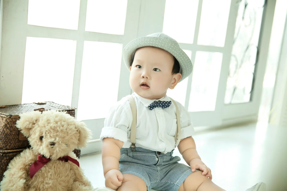 baby with bow tie