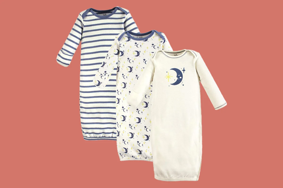 Touched by Nature Unisex Baby Organic Cotton Gowns