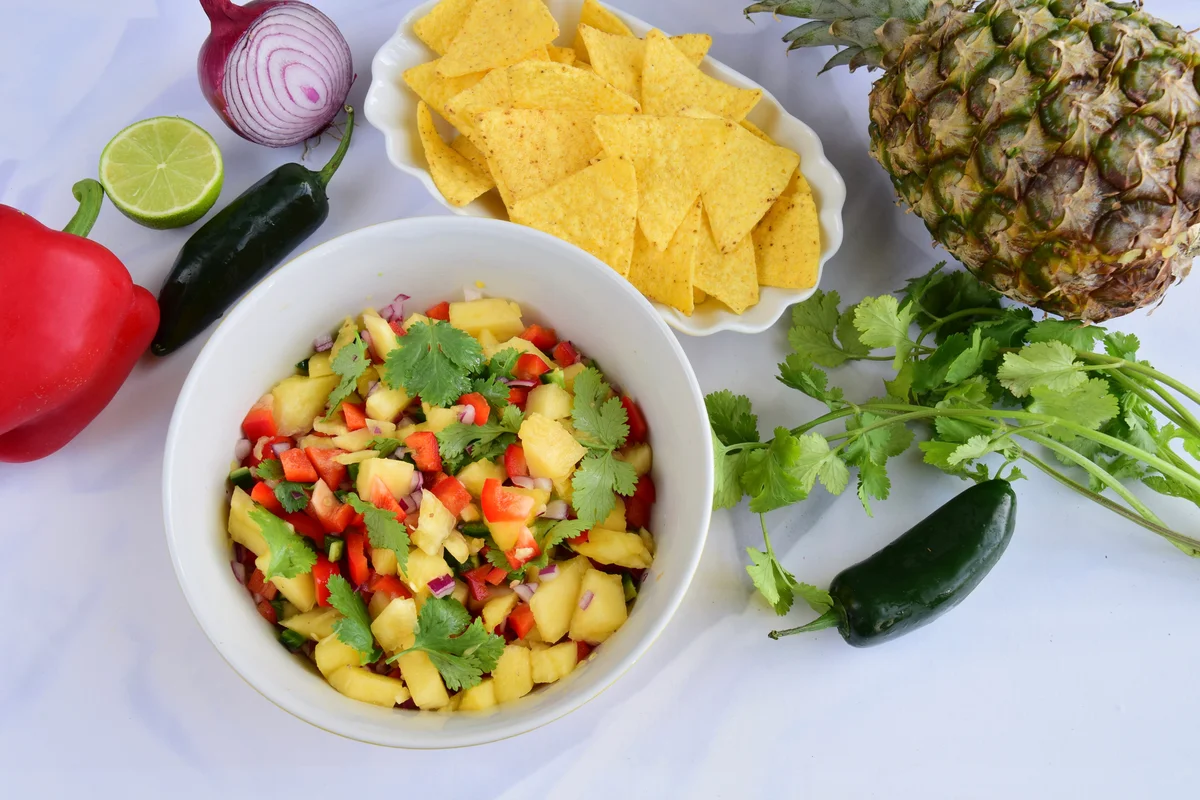 Strawberry and pineapple salsa