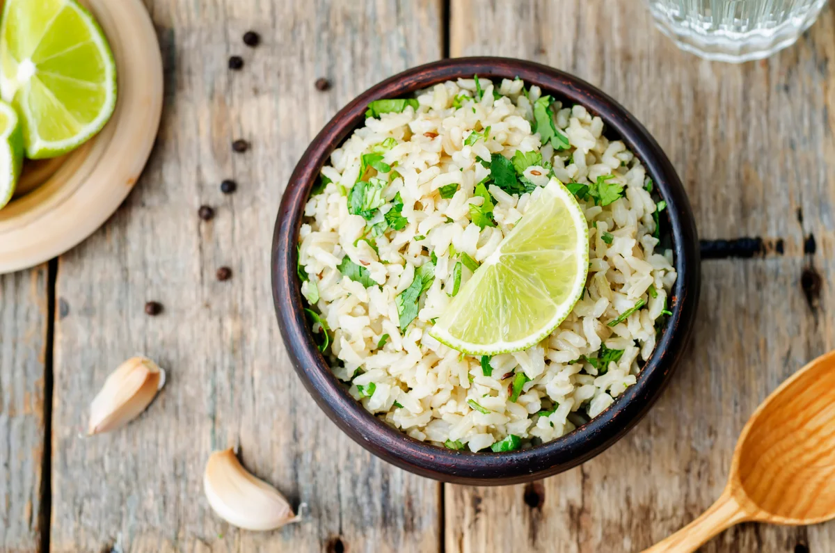 Cilantro and lime rice