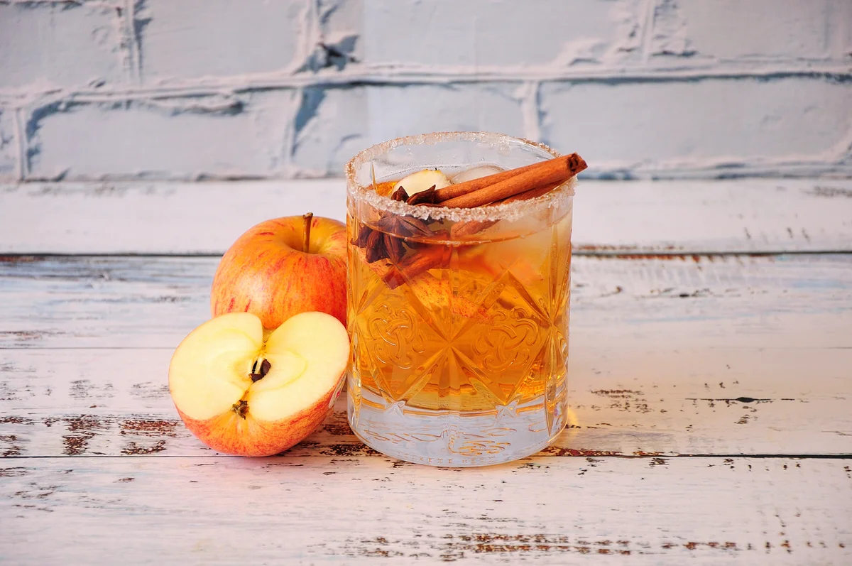 Apple cider cocktail.