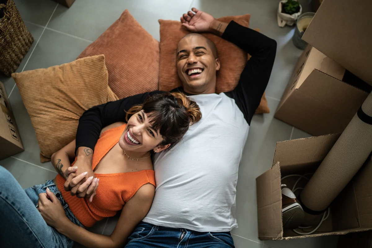 laughing couple