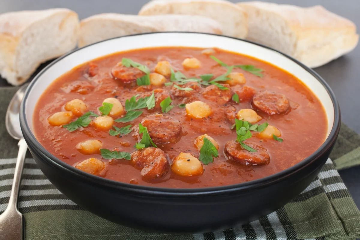 chickpea and chorizo soup