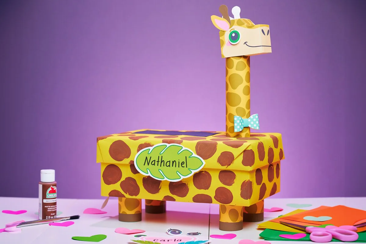 Giraffe Valentine Box Kit