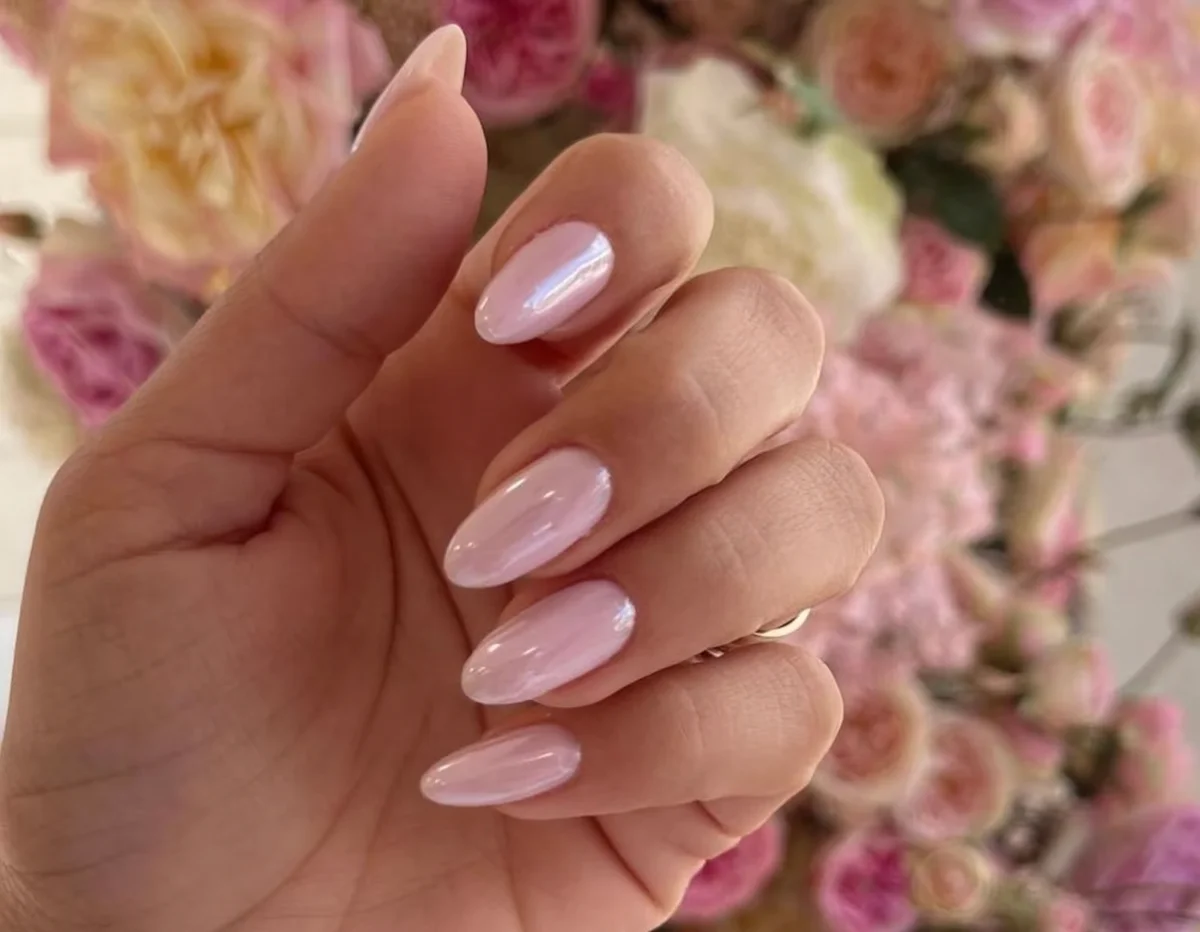 Pink Pearls I Luxury Personalized Reusable Press On Nail Set