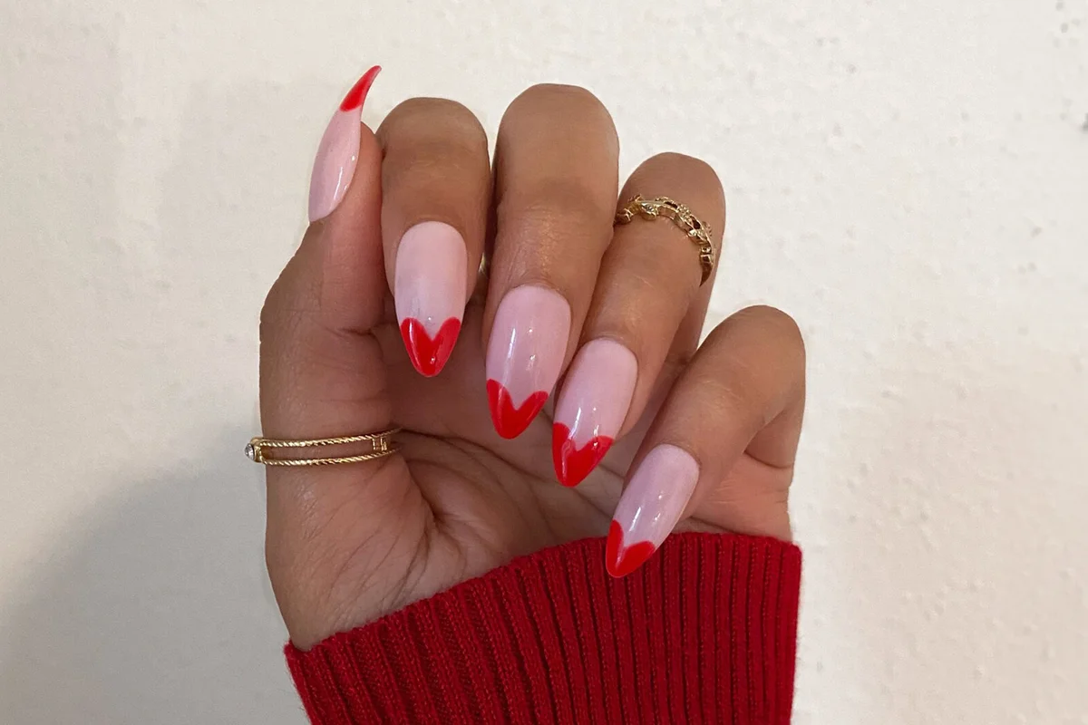 Queen of Hearts Press On Nails Heart Tips Valentines Day