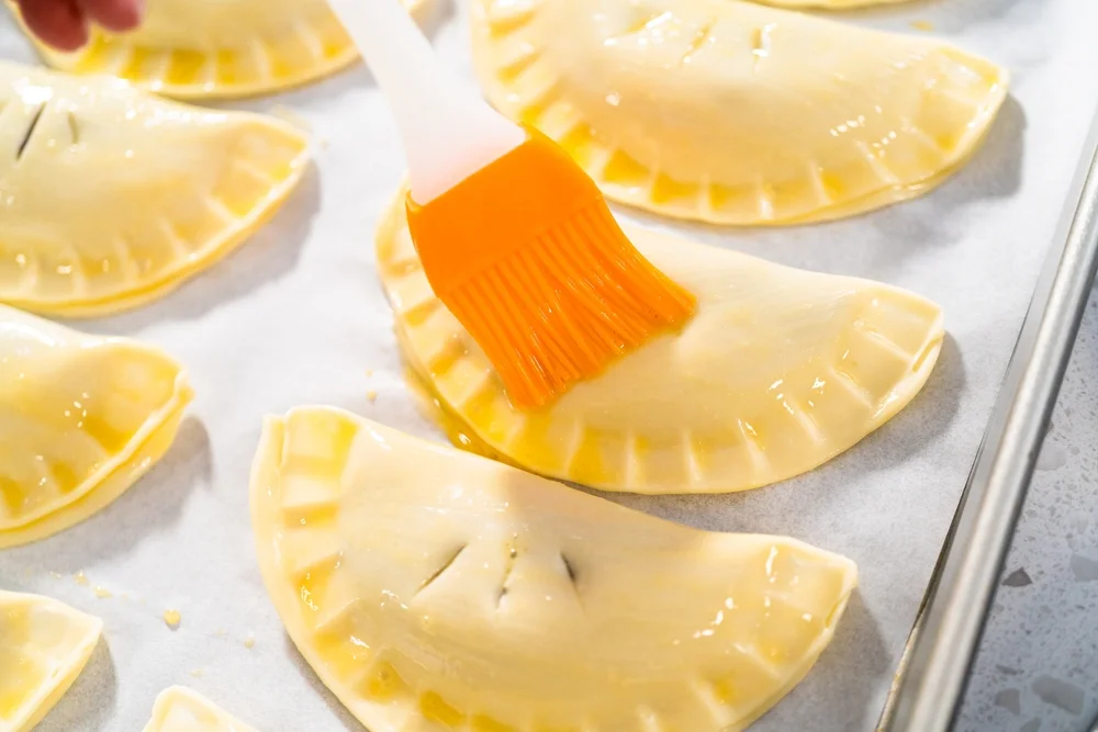 egg washing empanadas