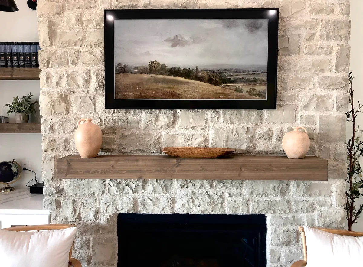 Fireplace Mantle Mantel Beam Floating Shelf Rustic