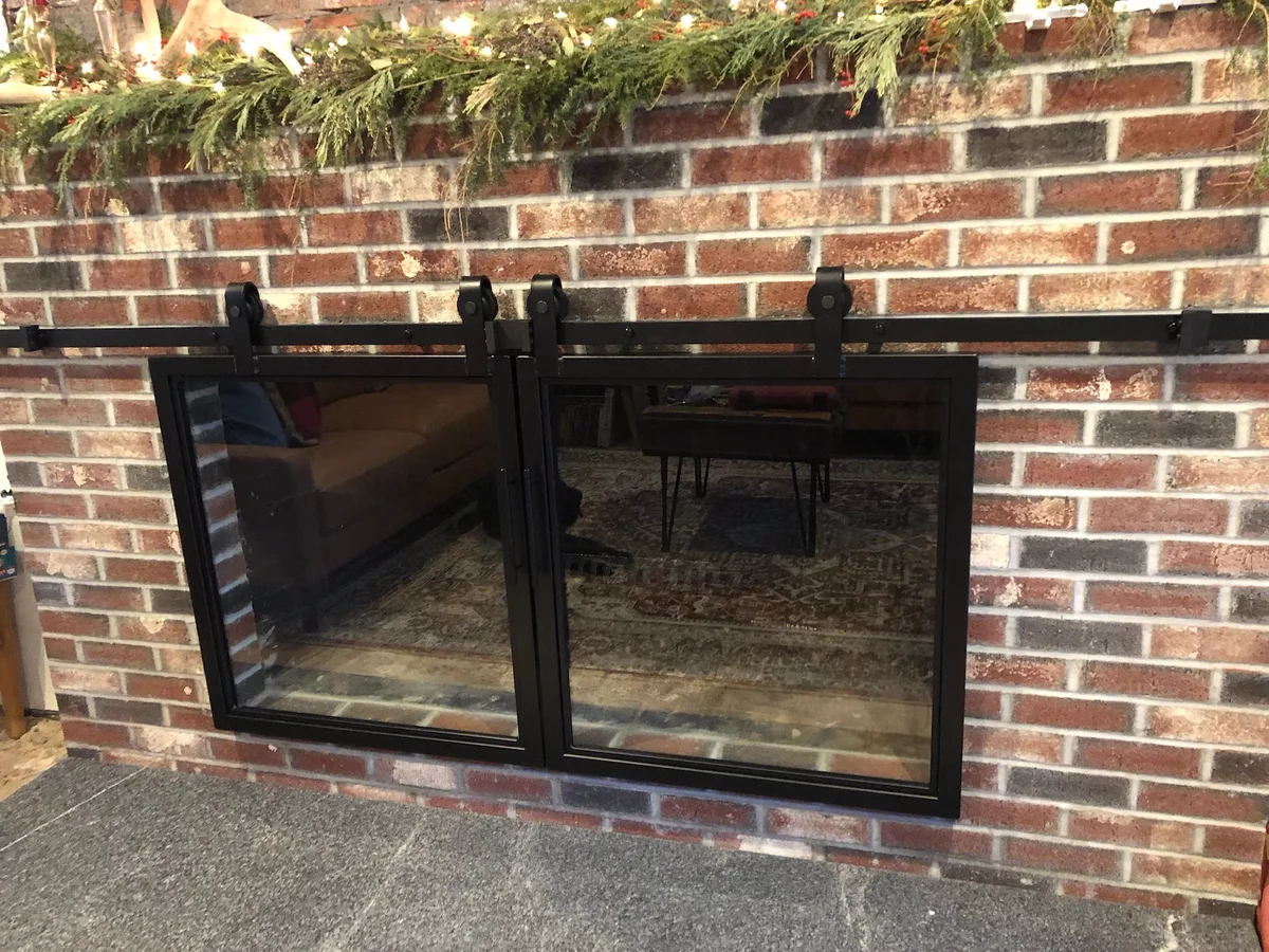 Barn Door style Iron Fire Door