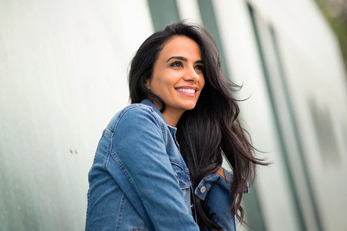 Young woman smiling