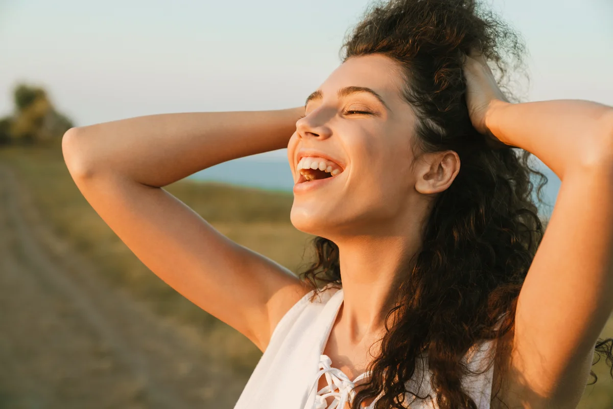 Happy young woman