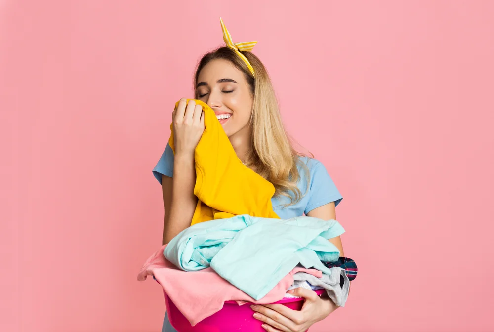woman with clothes