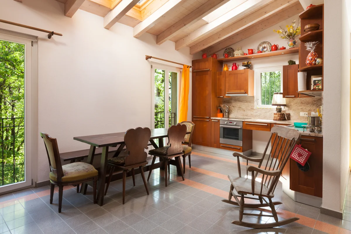 Interior of a country kitchen