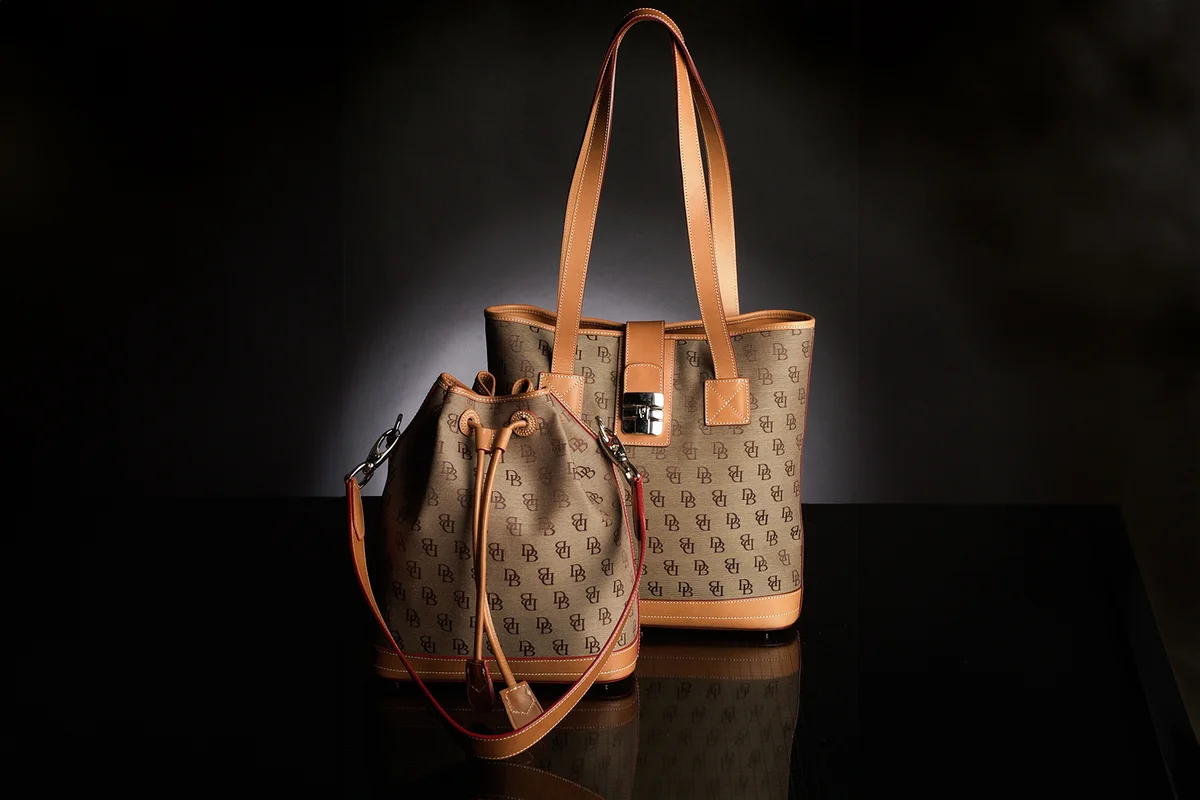 A pair of Dooney and Bourke bags to illustrate logo fashion