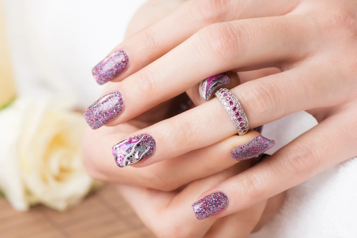 Woman's hand with perfect manicure