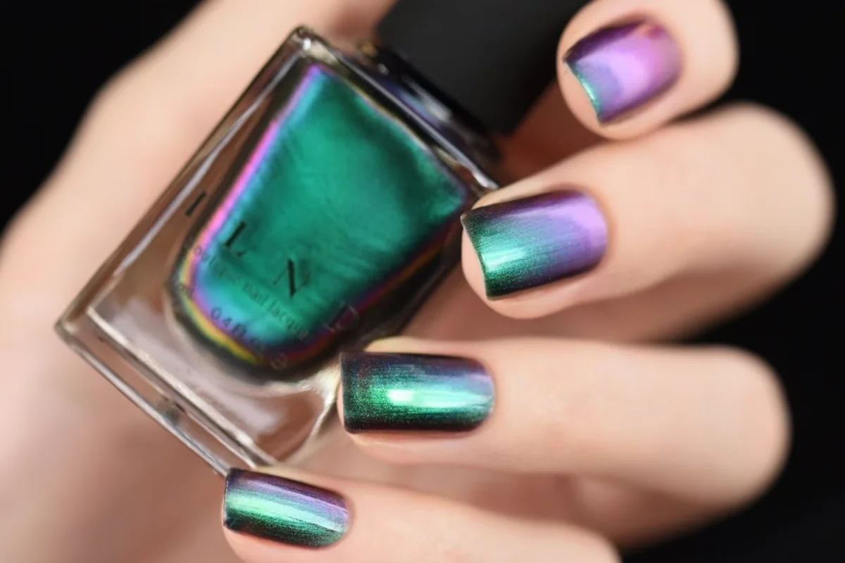 Green, Blue, Violet, Red, Gold Ultra Chrome Color Shifting Nail Polish