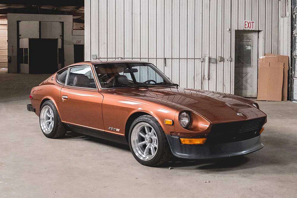 Datsun 280z car in a big garage
