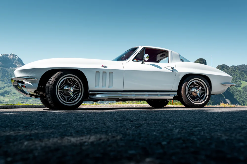 White Corvette Stingray