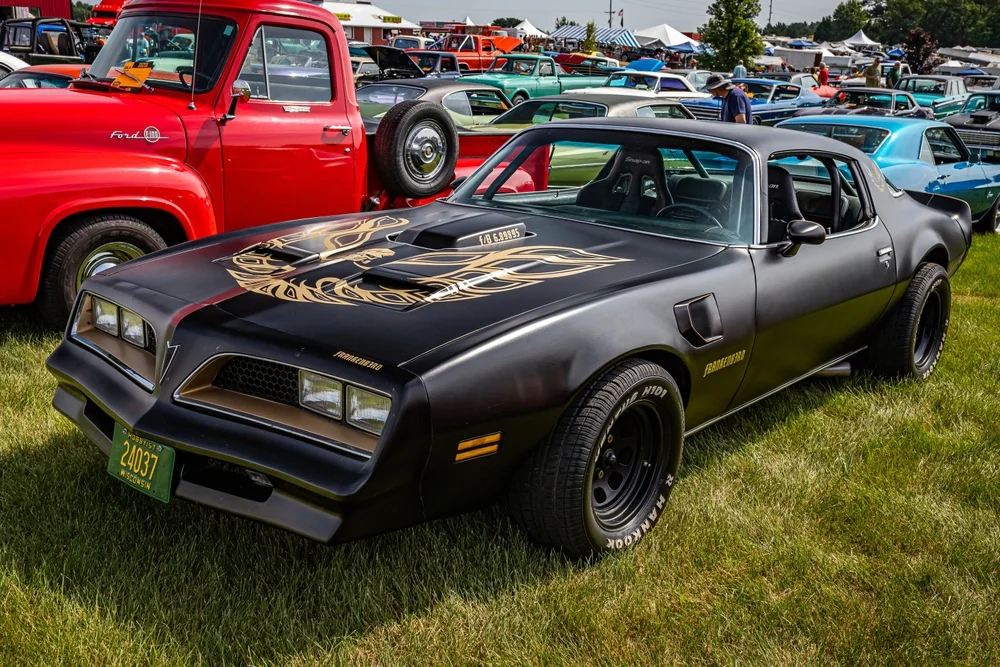 Black Pontiac Firebird Trans Am car