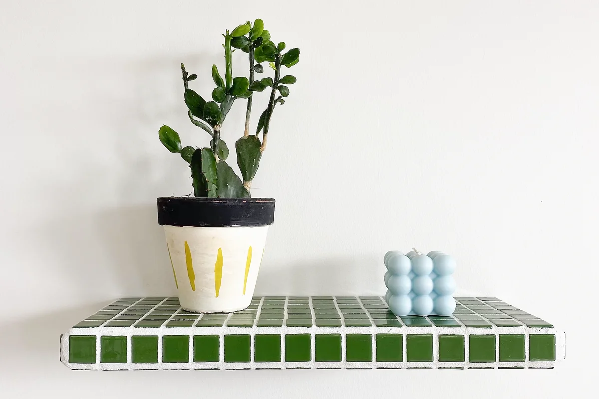 Tiled Floating Shelf