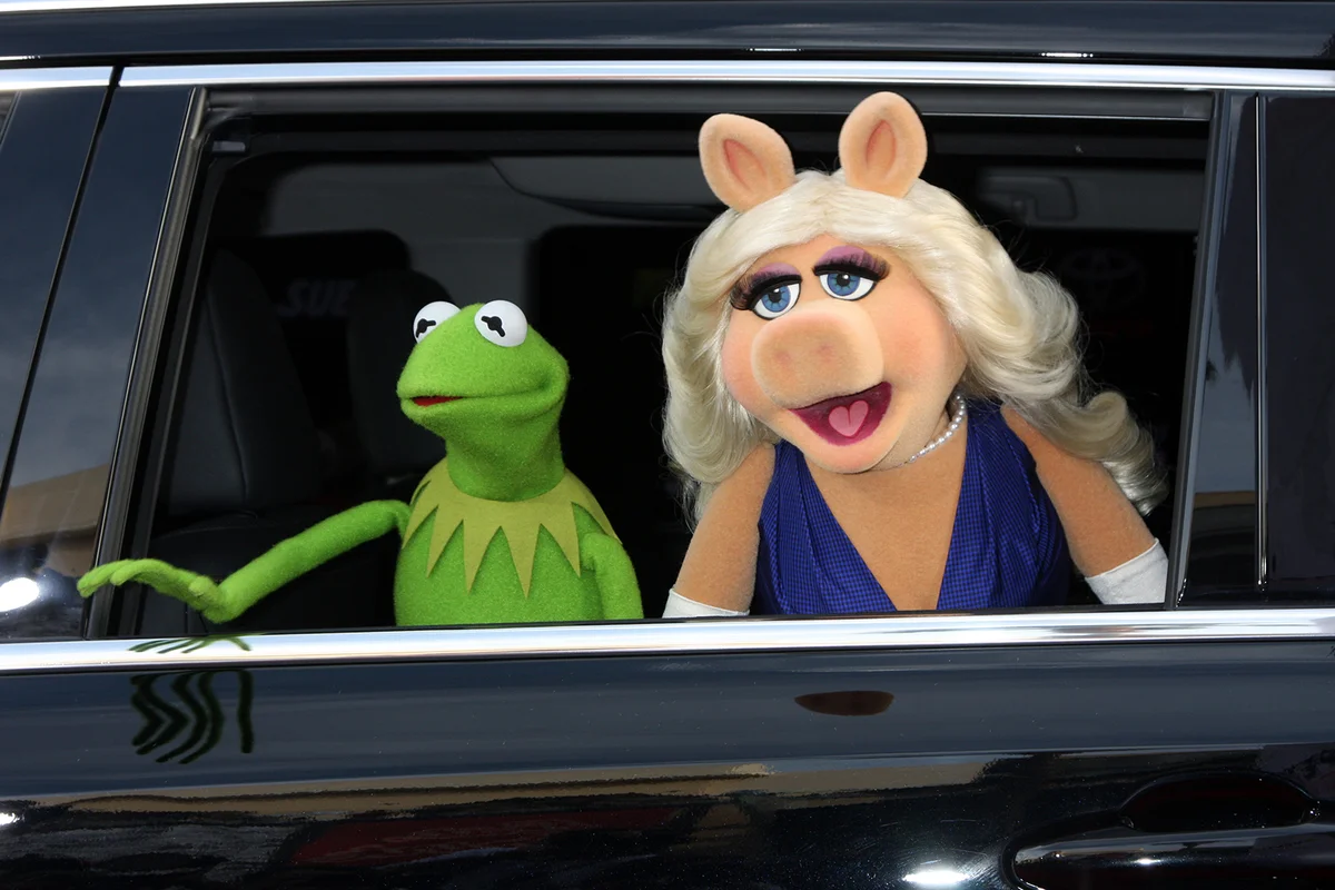 Kermit the Frog, Miss Piggy at the "Muppets Most Wanted"