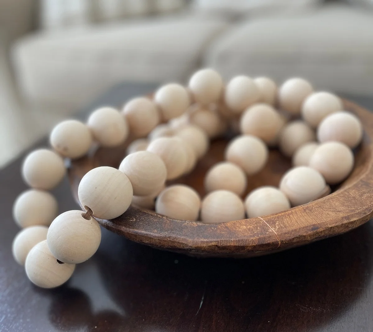 Wooden Bead Garland