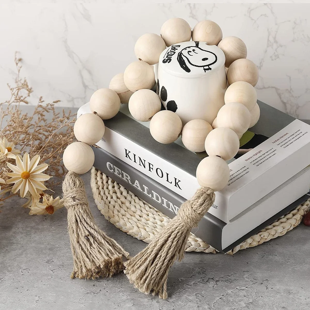 Wooden Bead Garland