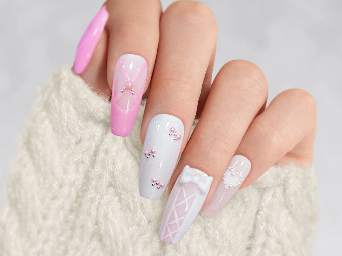 Ballerina nail manicure