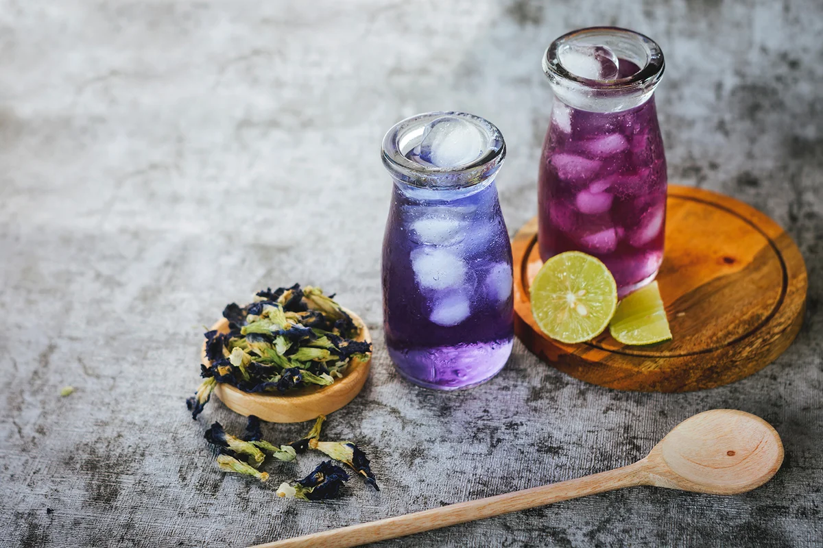 Butterfly pea cocktail