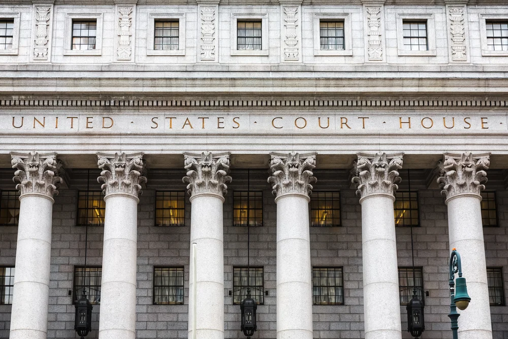 New York City Courthouse facade