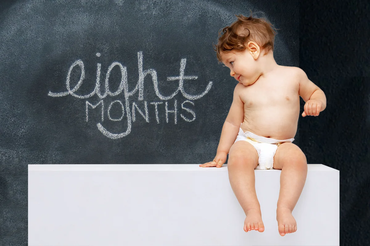 Portrait of little cute toddler boy