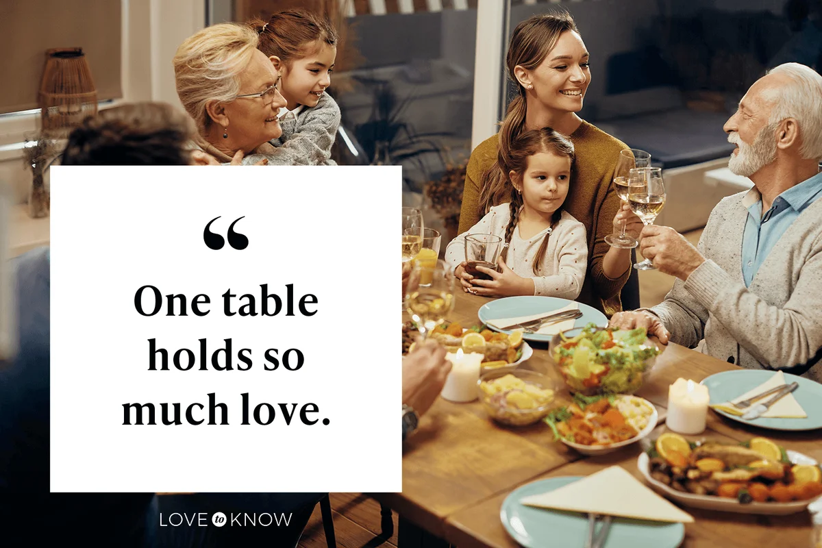 One table holds so much love.