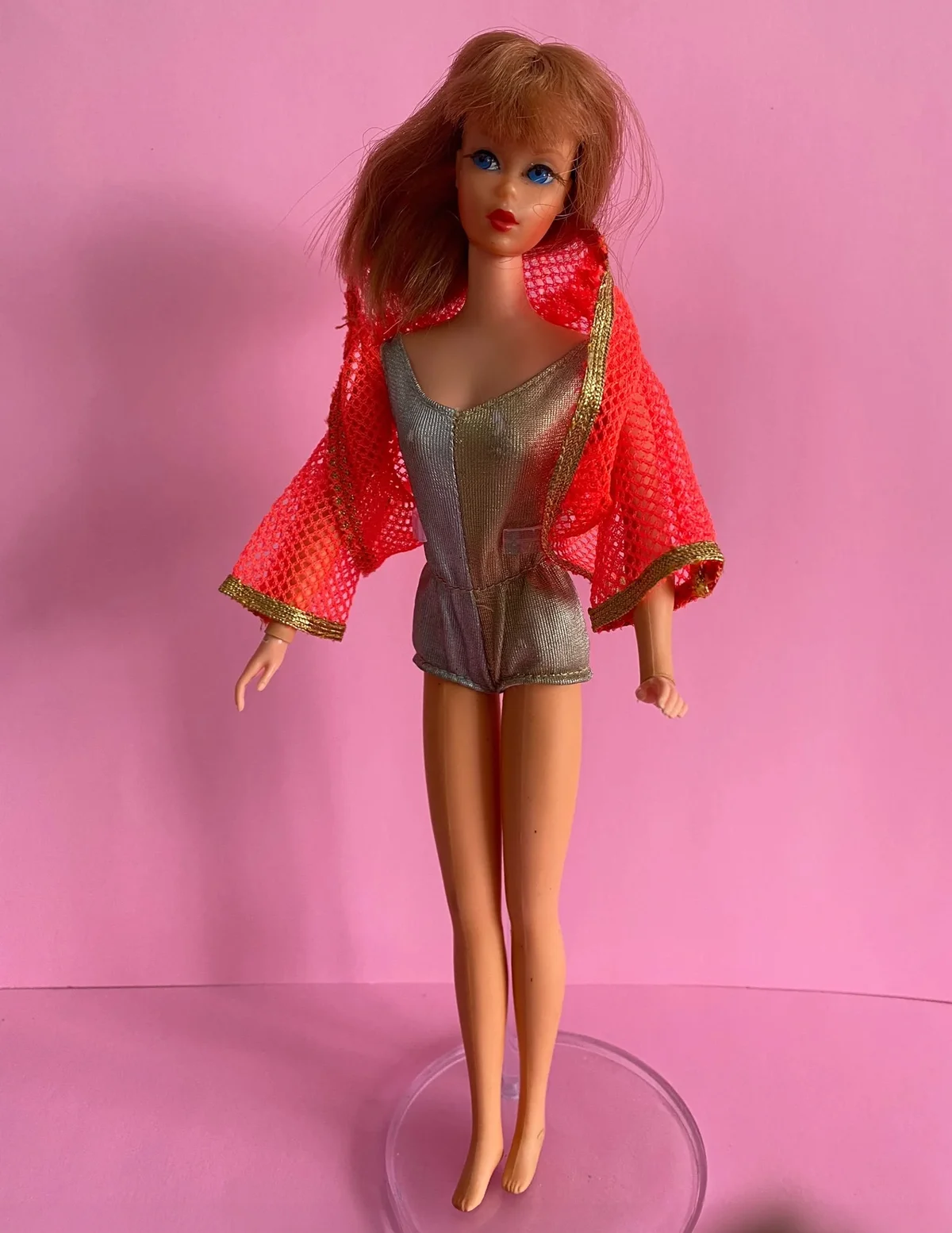 Vintage Dramatic Living Barbie Mattel TAIWAN 1970 Titian Hair