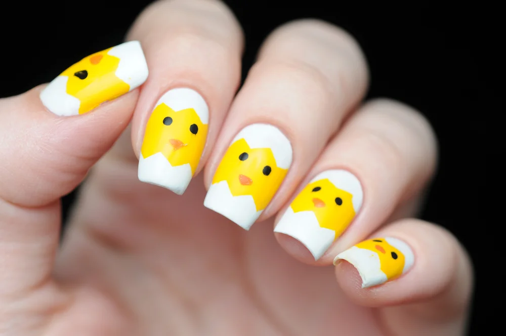 chick Easter nails