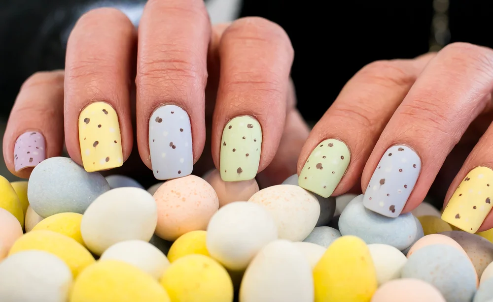 pastel speckles