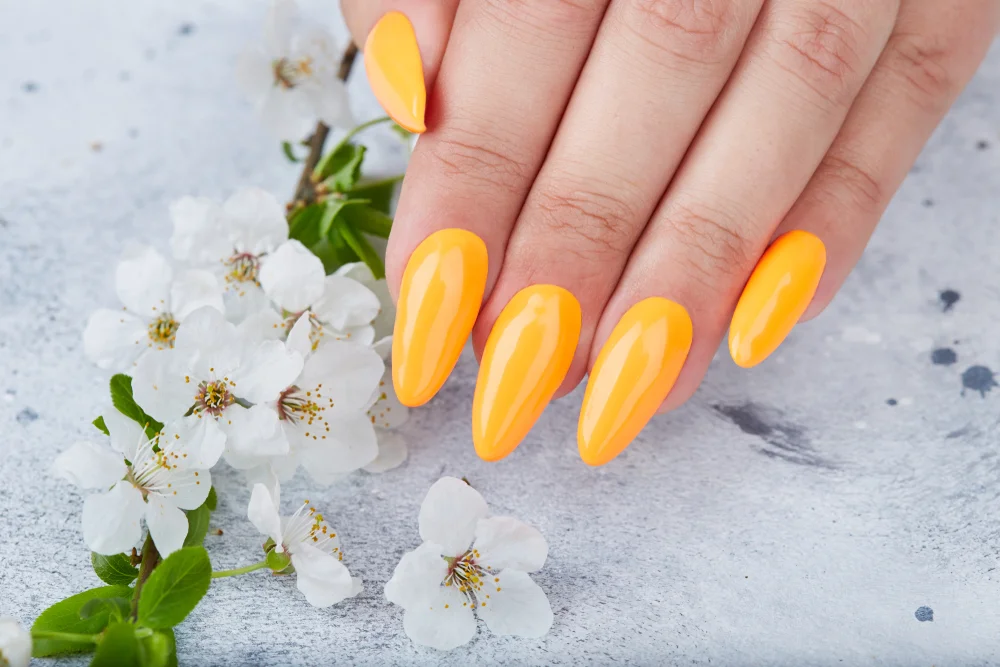 buttercup-colored nails
