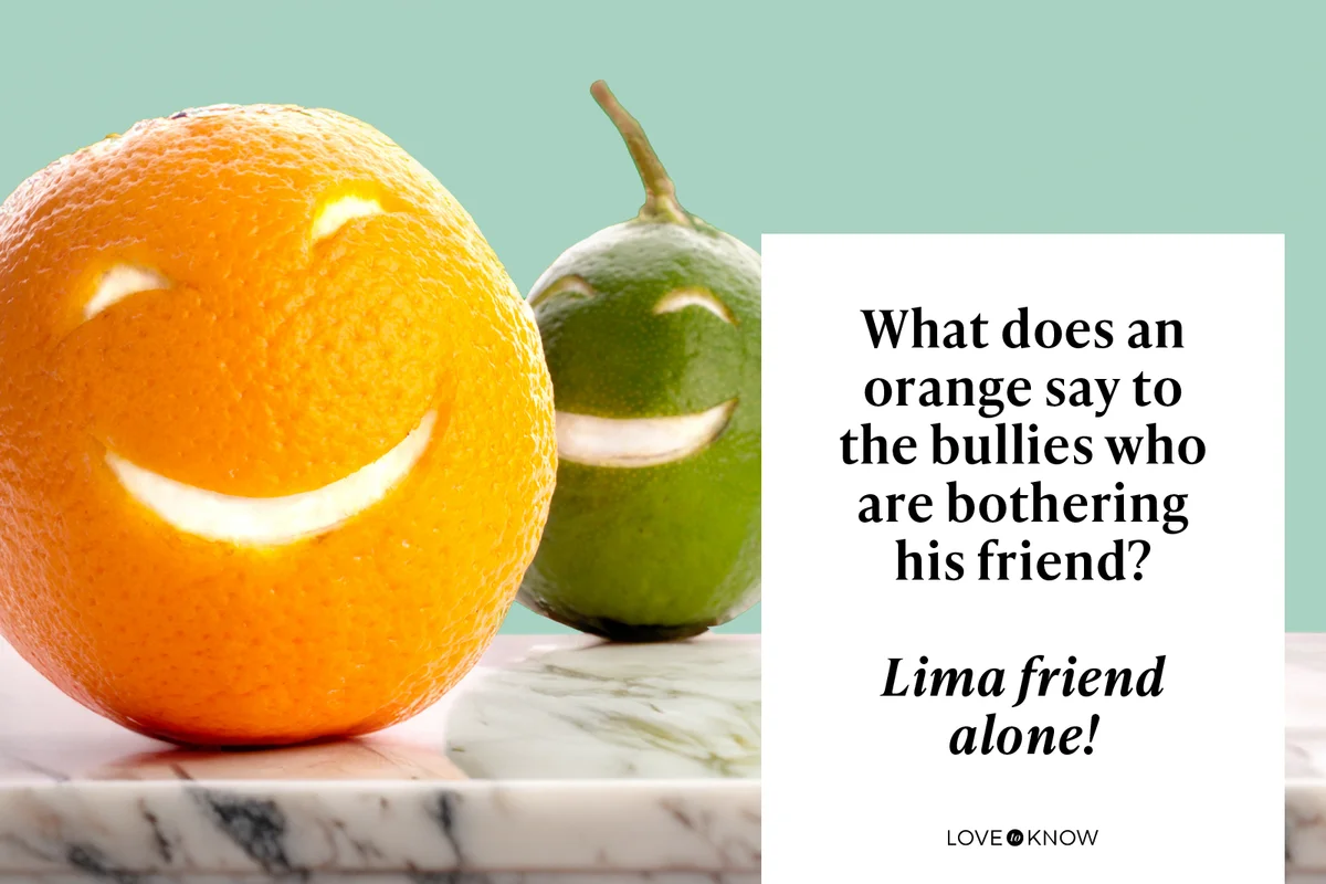 What does an orange say to the bullies who are bothering his friend?

Lima friend alone!