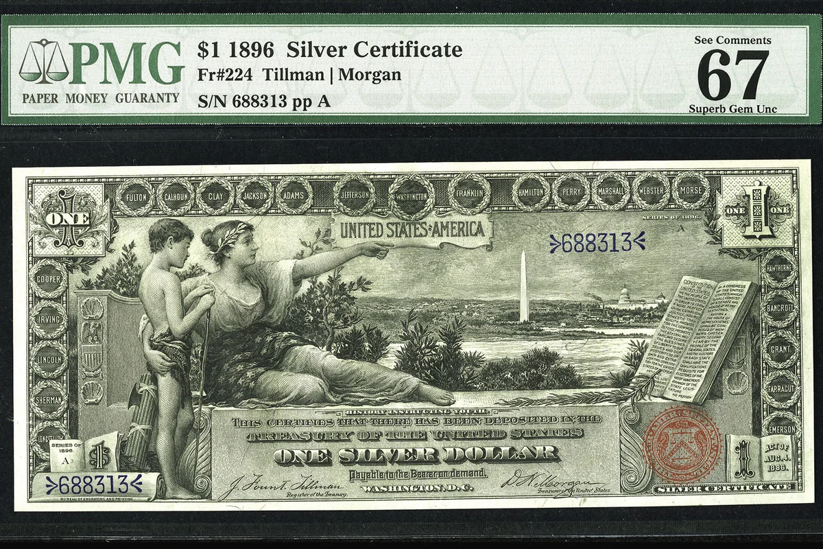 $1 1896 Silver Certificate