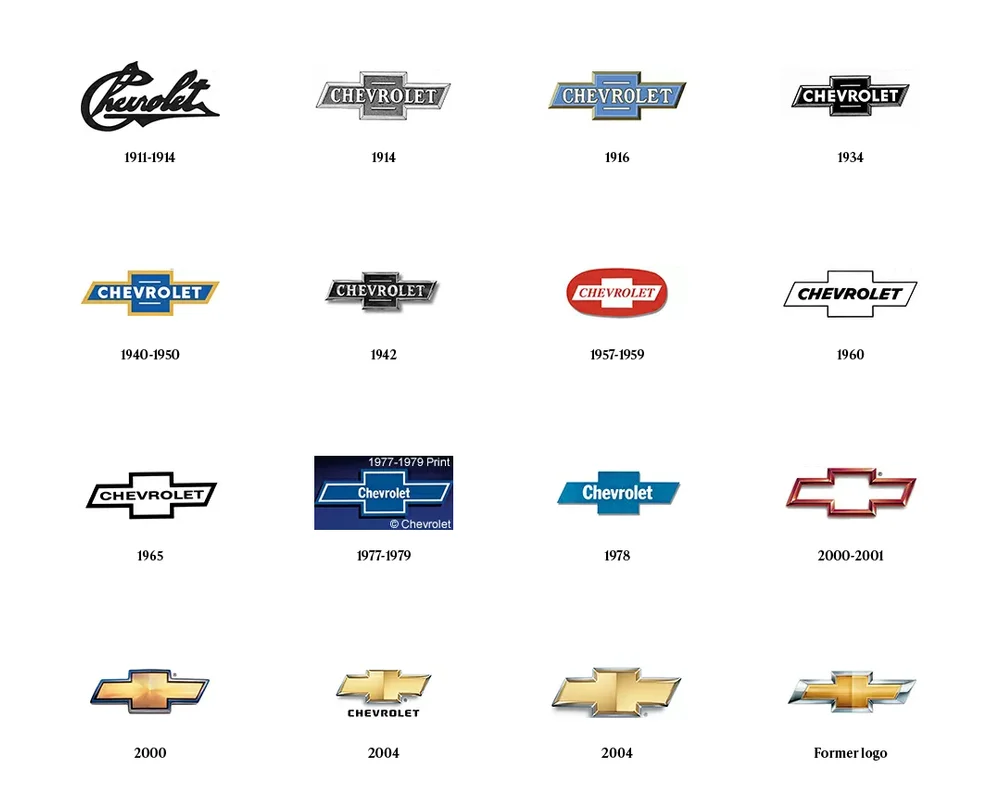 Chevrolet Historical Logos
