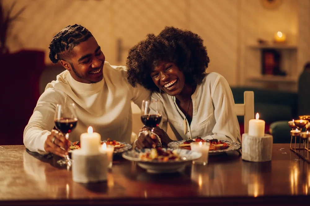 couple on a romantic date